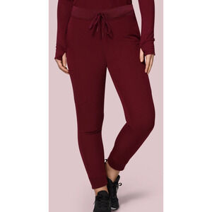 Mandala Women's Wine Scrubs Top and Joggers Set - Size M